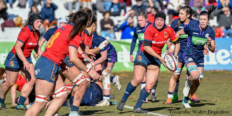 La Selección femenina de Rugby vence a la de Escocia en el ‘Central’, el estadio de la Universidad Complutense